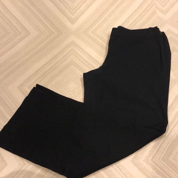 J.Crew Side Zipper Black Cropped Pants - Picture 1 of 6
